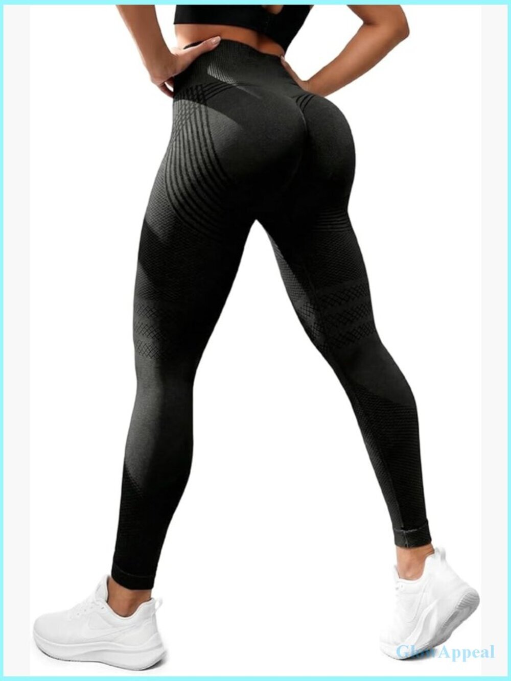 Butt Lifting Tummy Control Yoga Leggings with Resistance Bands